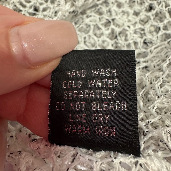 Mirror Image Sheer Crochet Knit Cardigan XL Boho Beach Cover Up - Picture 7 of 7